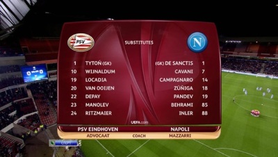 Лига Европы 2012-13 / Группа F / 2-й тур / ПСВ - Наполи