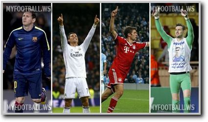 10 звезд группового турнира  Лиги чемпионов-2014/15